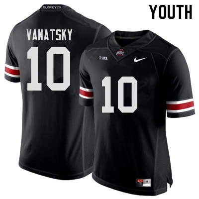 Youth Ohio State Buckeyes #10 Danny Vanatsky Black Nike NCAA College Football Jersey Discount LIM0344CW